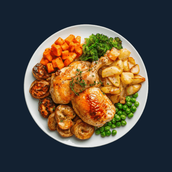 Slow baked meat & vegetable casserole