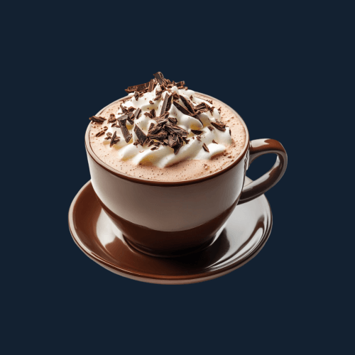 Hot chocolate with whipped cream